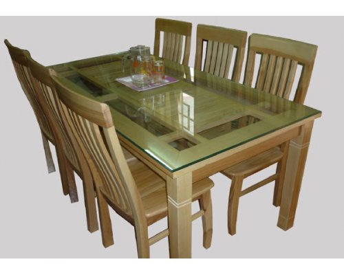 bàn ăn bằng gỗ B008