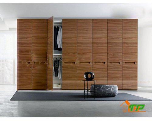 Tủ quần áo âm tường gỗ tự nhiên - TA89