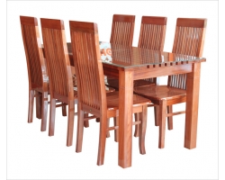 bàn ghế ăn gỗ xoan đào B009